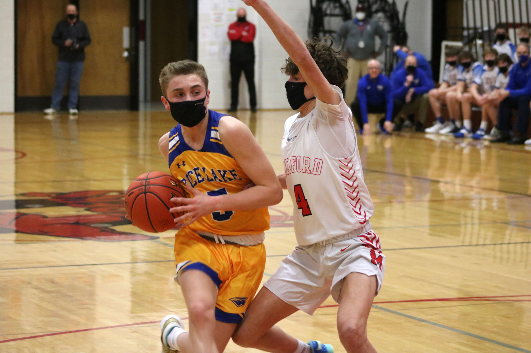 Rice Lake boys basketball at Medford 2-25-21